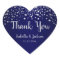 Navy Blue and Silver Confetti Dots