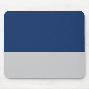 Navy Blue and Silver Mouse Pad