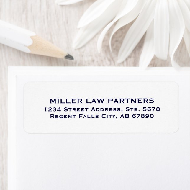 Navy Blue and White Attorney Return Address (Insitu)
