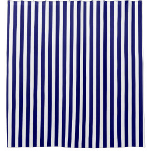 Navy blue and white candy stripes