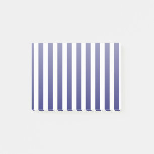 Navy blue and white candy stripes post-it notes