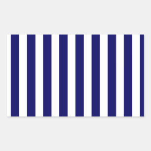 Navy blue and white candy stripes sticker