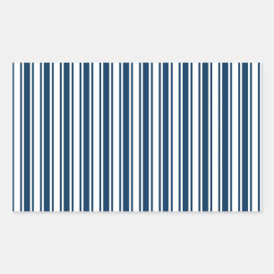 Navy blue and white candy stripes sticker