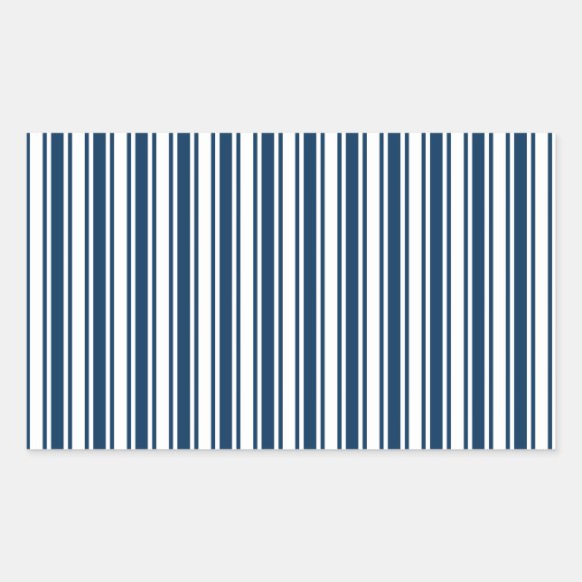 Navy blue and white candy stripes sticker (Front)