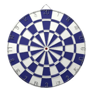 Navy Blue And White Dartboard