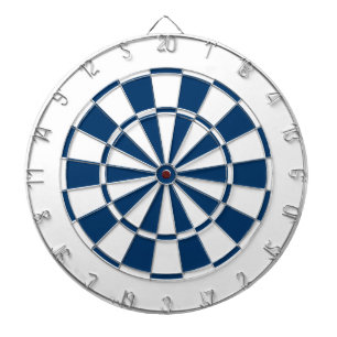 navy blue and white dartboard