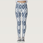 Navy Blue and White Grunge Harlequin Pattern Leggings<br><div class="desc">Stylish, rustic and unique leggings featuring navy blue and white grunge harlequin pattern. Othe colours are available.</div>