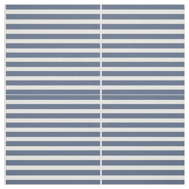 Navy Blue and White Striped Fabric (Swatch)