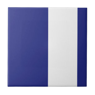 Navy blue and white stripes tile