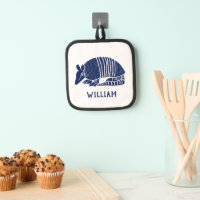 Navy Blue Armadillo and Name Personalized