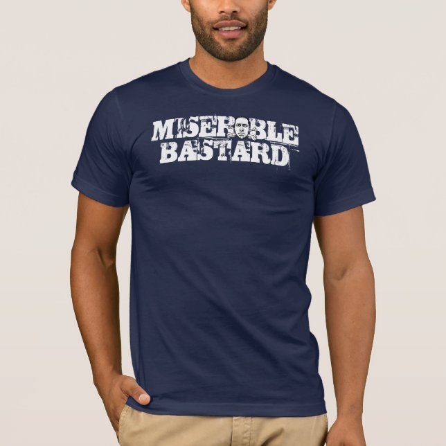 Navy Blue Bastard T-Shirt (Front)