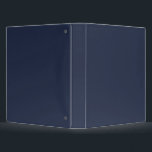 Navy Blue Binder<br><div class="desc">This dark shade of the world's most popular colour was once called marine blue and has been used by the British Navy since the eighteenth century. Navy blue represents trust and stability and is less attention-seeking than lighter shades of blue. Navy blue is conservative and evokes feelings of tradition and...</div>