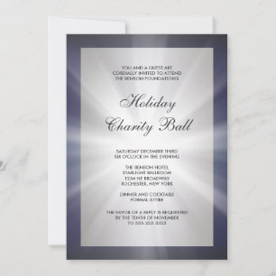 Navy Blue Black Corporate Event Party Invitation