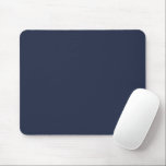 Navy Blue Blue Mouse Pad<br><div class="desc">This dark shade of the world's most popular colour was once called marine blue and has been used by the British Navy since the eighteenth century. Navy blue represents trust and stability and is less attention-seeking than lighter shades of blue. Navy blue is conservative and evokes feelings of tradition and...</div>