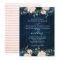 Navy Blue Blush Pink Rose Boho Wedding