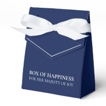 Navy Blue Box of Happiness for Her Majesty