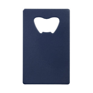 Navy Blue Bumpy Pattern Wallet Bottle Opener