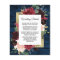 Navy Blue Burgundy Blush Wedding Enclosure Card