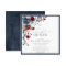 Navy Blue Burgundy Floral Watercolor Bridal Shower