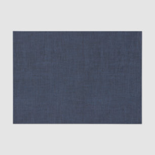 Navy Blue Burlap Texture Tissue Paper