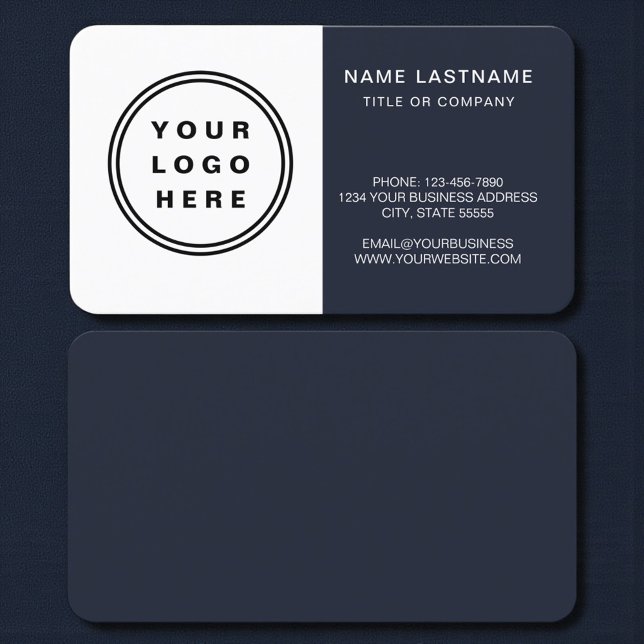 Navy Blue Business Card (Creator Uploaded)