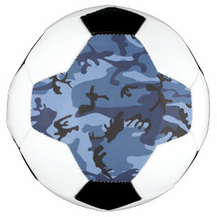 Navy Blue Camouflage, Military, Army Soccer Ball