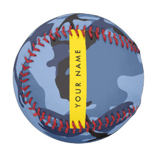 Navy Blue Camouflage Your name Personalize Baseball