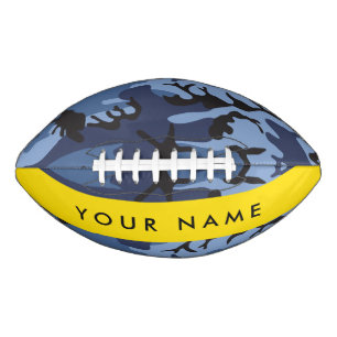 Navy Blue Camouflage Your name Personalize Football