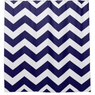 Navy Blue Chevron Stripes