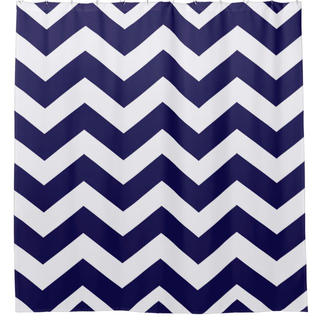 Navy Blue Chevron Stripes (Front)