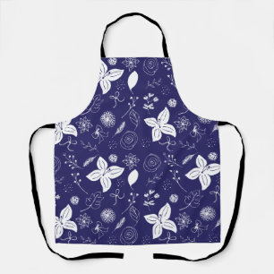 Navy Blue Christmas  Apron