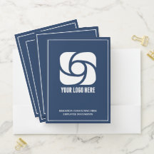 Navy Blue Company Logo Custom Business