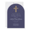 Navy Blue Cross Religious Boy First Communion
