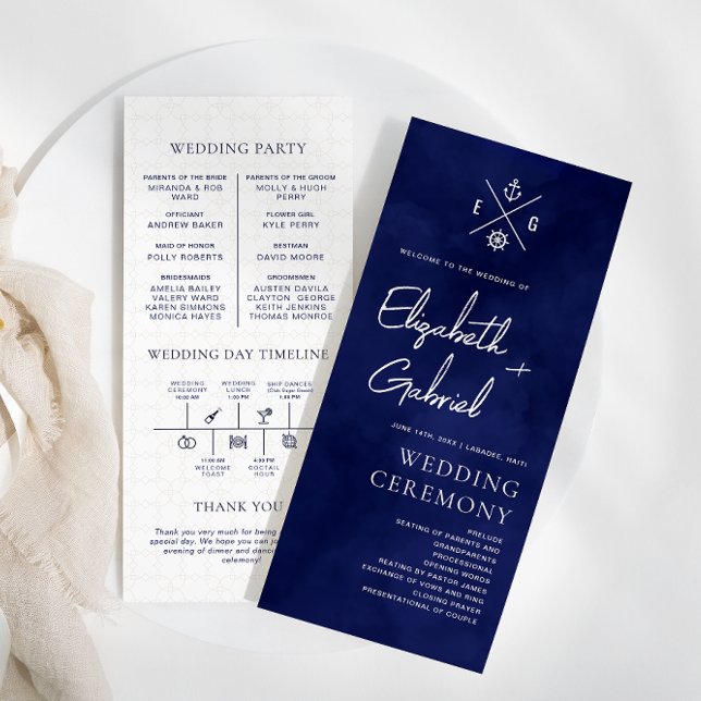 Navy Blue Cruise Travel Wedding Ceremony (Creator Uploaded)