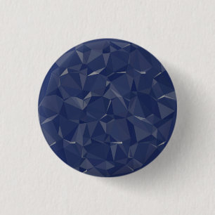 Navy Blue Crystal Sapphire Gemstone Birthstone Sep 1 Inch Round Button