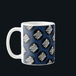 Navy Blue Custom logo business pattern employee Coffee Mug<br><div class="desc">Easily personalize this simple navy blue Custom business pattern employee Coffee Mug adding your company logo, photo or any image. Upload a custom background image or choose any background solid colour. Create your own standard branded mugs with your corporate custom logo. A basic, professional custom logo mug template perfect to...</div>