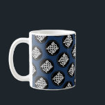 Navy Blue Custom logo business pattern employee Coffee Mug<br><div class="desc">Easily personalize this simple navy blue Custom business pattern employee Coffee Mug adding your company logo, photo or any image. Upload a custom background image or choose any background solid colour. Create your own standard branded mugs with your corporate custom logo. A basic, professional custom logo mug template perfect to...</div>