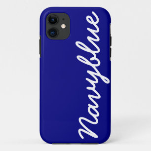 Navy Blue Customizable Cover iPhone 5 Case