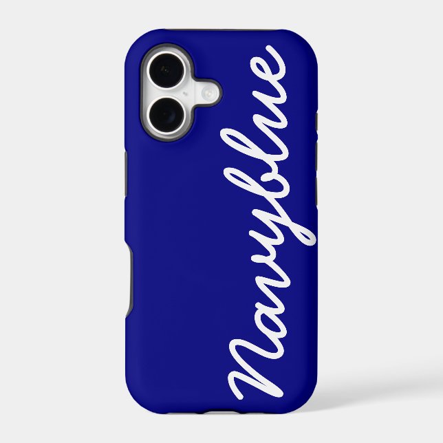 Navy Blue Customizable Cover iPhone 5 Case (Back)