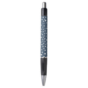 Navy Blue Dalmatian Spots, Dalmatian Dots, Dotted Pen