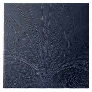 Navy Blue Decorative Ceramic Tile