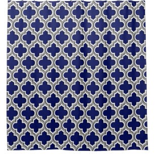 Navy Blue Dk Grey Wht Moroccan #5DS Pattern
