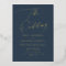 Navy Blue Elegant Full Real Gold The Wedding