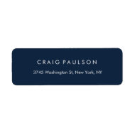 Navy Blue Elegant Plain Professional
