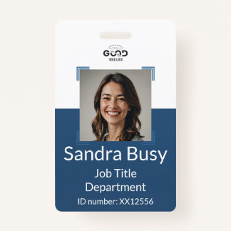 Navy Blue | Employee Photo ID Company Badge