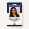 Navy Blue - Employee Picture Badge