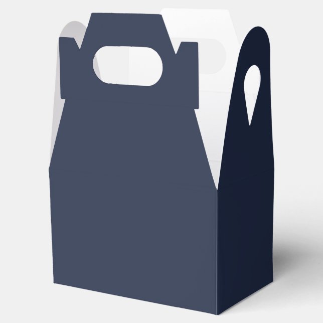 Navy Blue Favor Box (Opened)