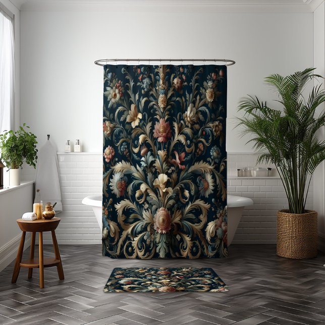 Navy blue floral (Creator Uploaded)