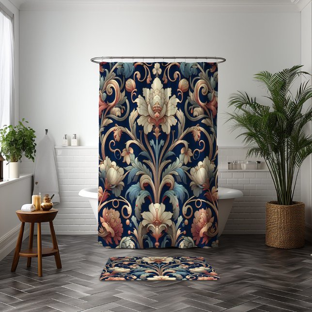 Navy blue floral (Creator Uploaded)