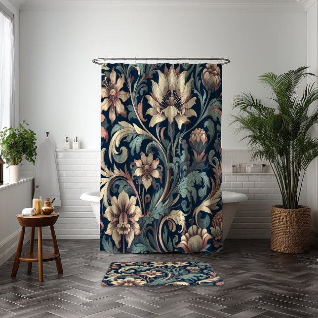 Navy blue floral (Creator Uploaded)